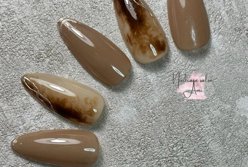 画像4353：Autumn nuance nail 🍂